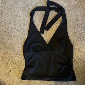 Black Halter Top